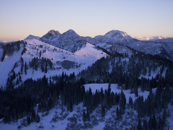 Blick hinüber zum Buchstein und Roßstein