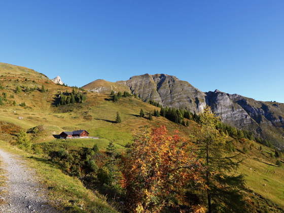 Blick auf Höllwand