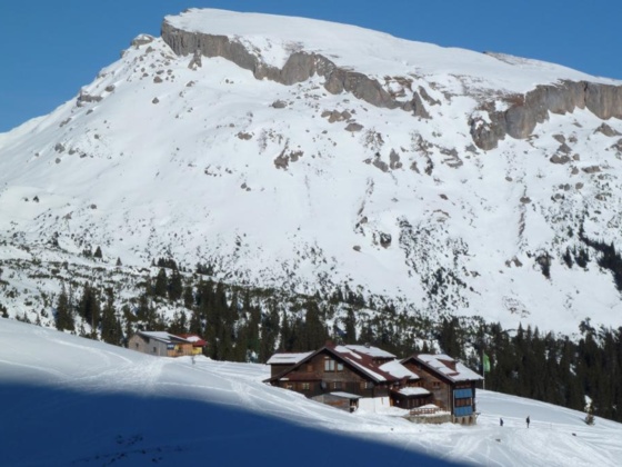 Schwarzwasserhütte im Winter