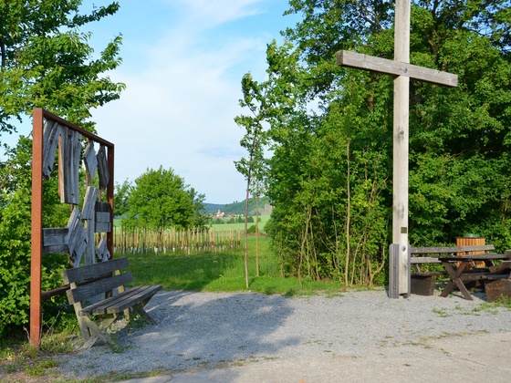 Eingang zum Weinlabyrinth