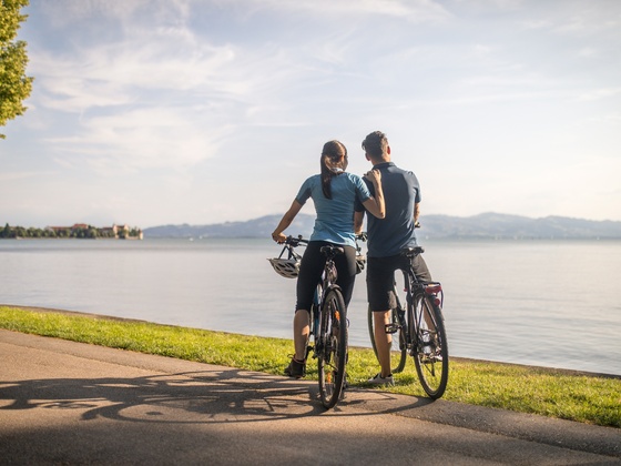 Fahrrad, Aussicht, Lindau, Bodensee