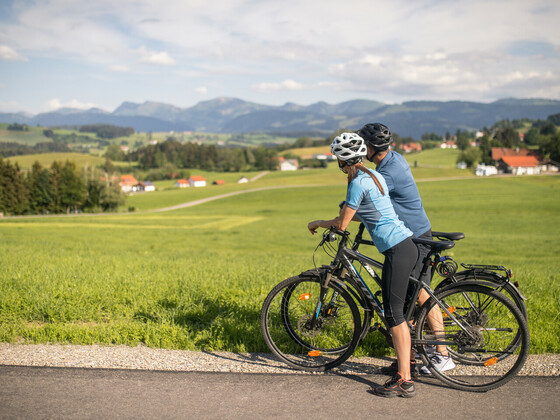 Radfahren durch den Landkreis Lindau (Bodensee)