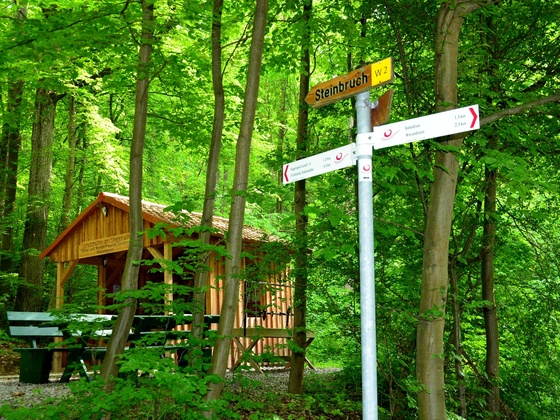 Wanderhütte am Steinbruchweg