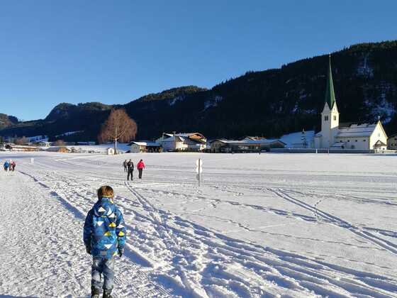 Winterwanderweg Dorfloipe Brandenberg Kirchrain