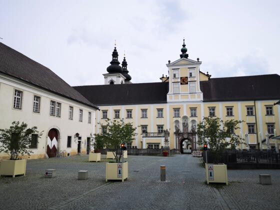 Innenhof des Benediktinerklosters Kremsmünster