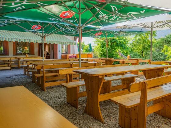 Gasthof Rafting Alm_Gastgarten