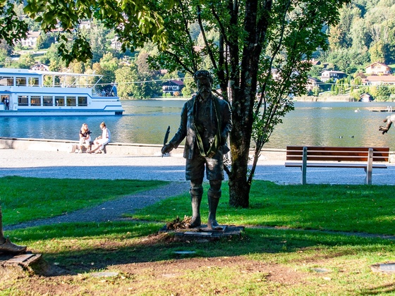 Bronzeskulpturen Kurgarten Rottach-Egern - Ganghofer, Thoma, Slezak