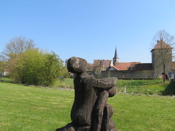 Skulptur auf dem Fränkischen Bibelweg, Seßlach