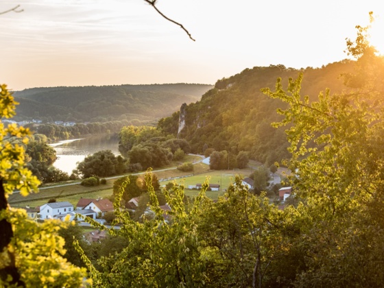 Bad Abbach im Sonnenuntergang
