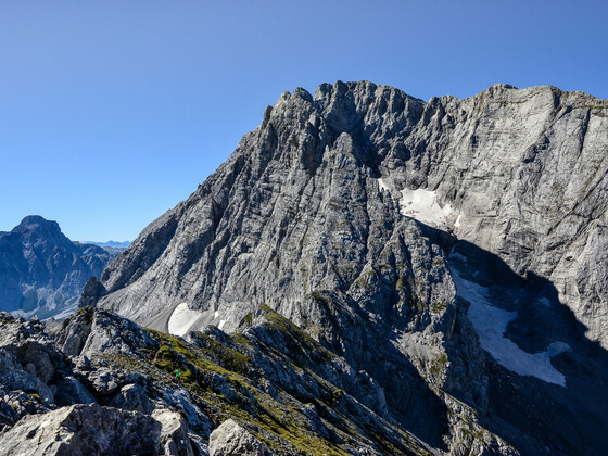 Blick von der Schärtenspitze zur Eisbodenscharte