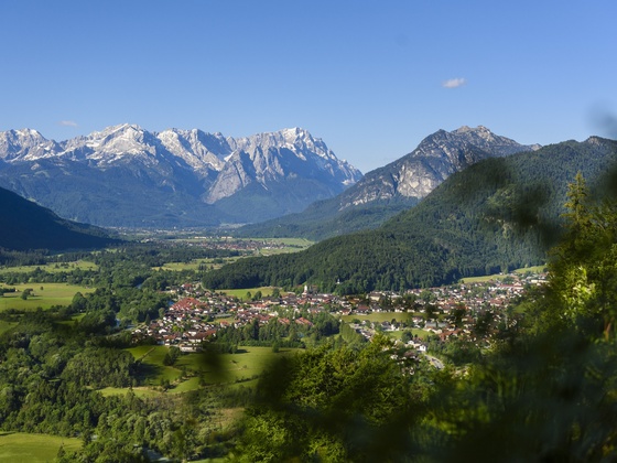 Loisachblick, Oberau im ZugspitzLand