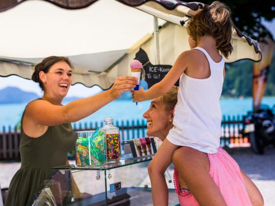 Eiscreme am Fuschlsee