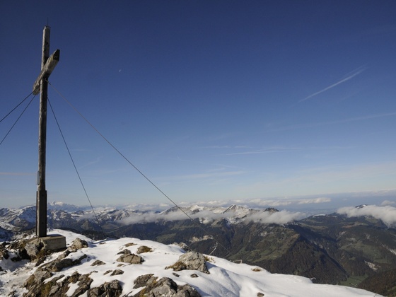Blick vom Gipfel der Kanisfluh Richtung Norden bzw. Norwesten