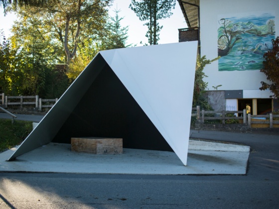 BUS:STOP Krumbach, Haltestelle Unterkrumbach Süd