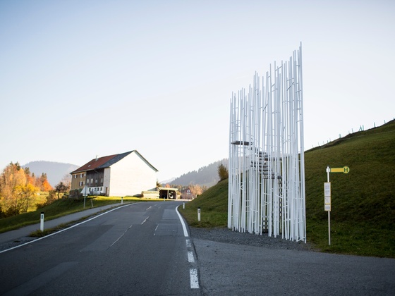 BUS:STOP Krumbach, Haltestelle Bränden