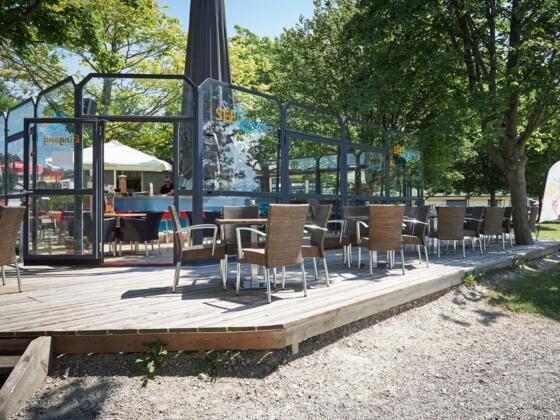 Seelounge Gmunden Terrasse