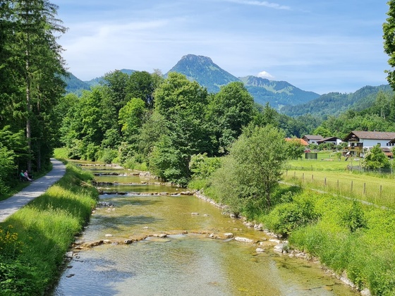 Auerbach mit Blick auf den Brünnstein