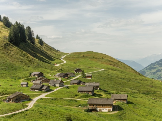 Blick auf Alpe Steris