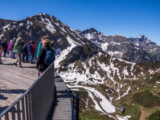 Panorama von der Kanzelwandbahn-Bergstation