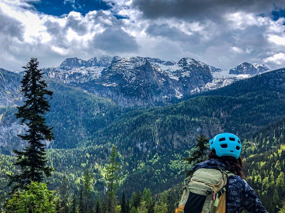 Blick auf das Dachsteinmassiv