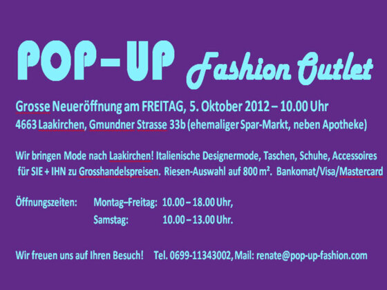 POP-UP-Fashion Outlet