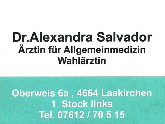 Dr. Alexandra Salvador - Ärztin Allgemeinmedizin