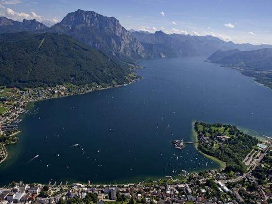 Flugaufnahme Traunsee