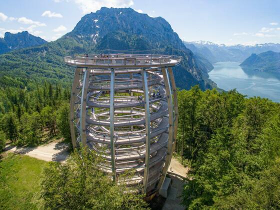 Luftaufnahme vom Turm