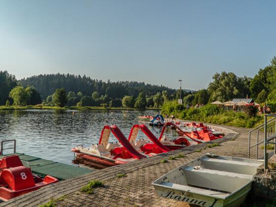 Tretboote am Rannasee © Niki Hartl / Nach(t)leben