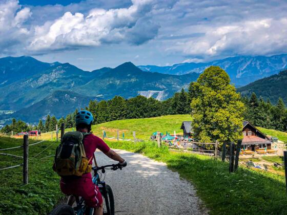 Hoisradalm mit Blick auf Bad Ischl