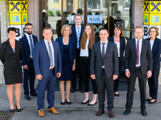 Team der Raiffeisenbank Bad Wimsbach - Neydharting