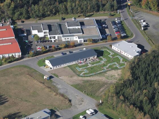 Vogelperspektive Bowlingtreff an der Krümme