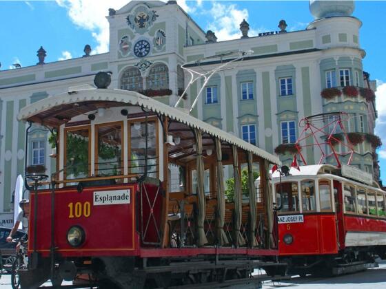 Nostalgiefahrt mit der Gmundner Straßenbahn