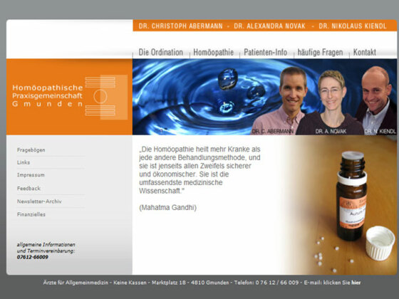 Homöopathischen Praxisgemeinschaft Gmunden
