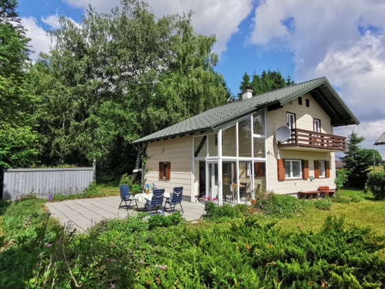 Ferienhaus mit Atterseepanorama