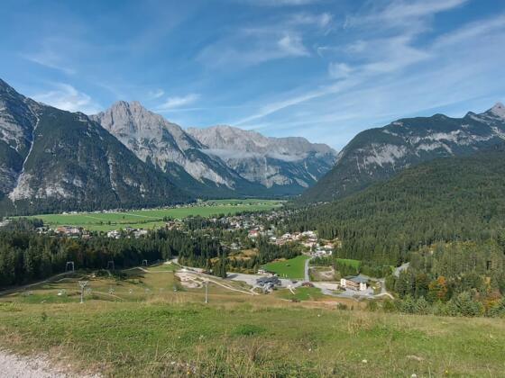 Blick ins Leutaschtal