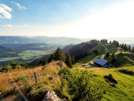 Ausblick vom Gipfel des Hochhäderichs