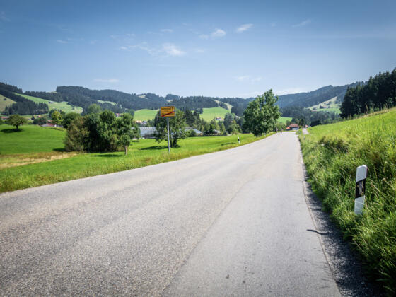Die letzten Meter nach Oberstaufen.