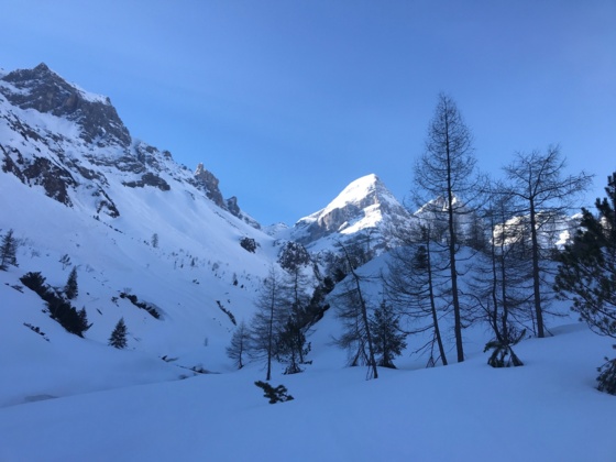 Im kalten, schattigen Sandestal