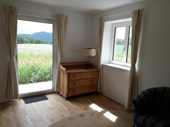 Blick aus dem Wohnzimmer