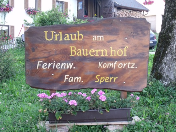 Urlaub am Bauernhof, Bauerhof Sperr, Nußdorf am Attersee