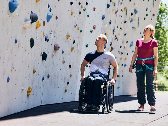 Barrierefrei Klettern im KletterZ