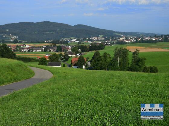 Blick von Wurmbrand nach Aigen/Schlägl