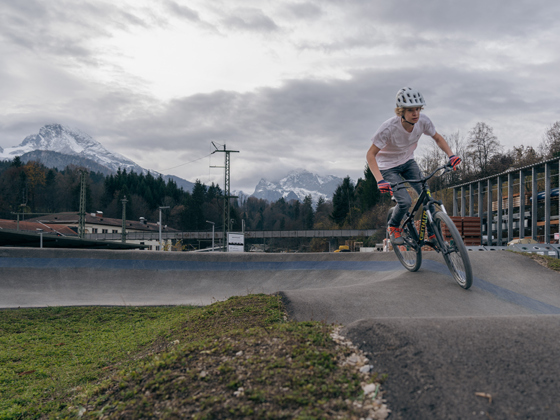 Der Pumptrack am Bahnhof Berchtesgaden