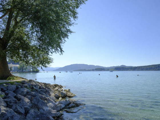 Naturbadeplatz Schlosspromenade in Schörfling am Attersee