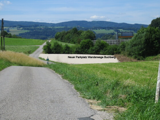 2020_07 Neuer Parkplatz Wanderwege Buchberg