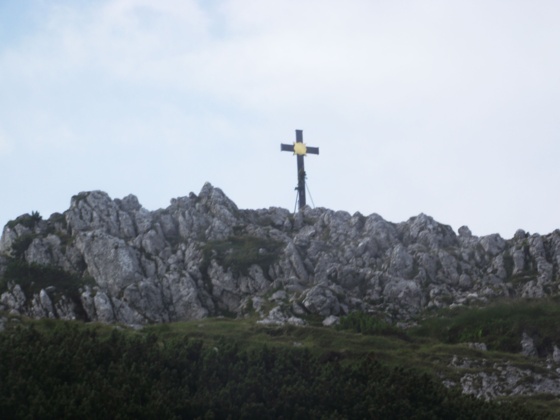 Inzell/Chiemgau: Gipfelkreuz am Hochstaufen