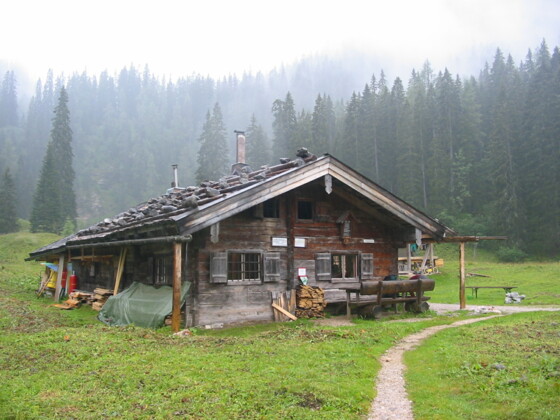 Die Wasseralm inmitten der Berchtesgadener Alpen.