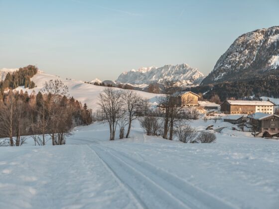 Langlaufen Hinterthiersee Winter Loipe