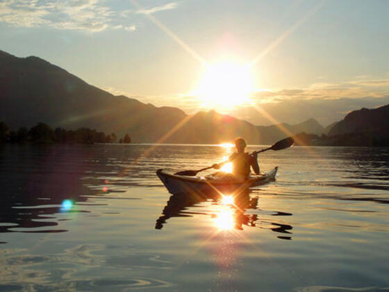 Seekajak am Wolfgang